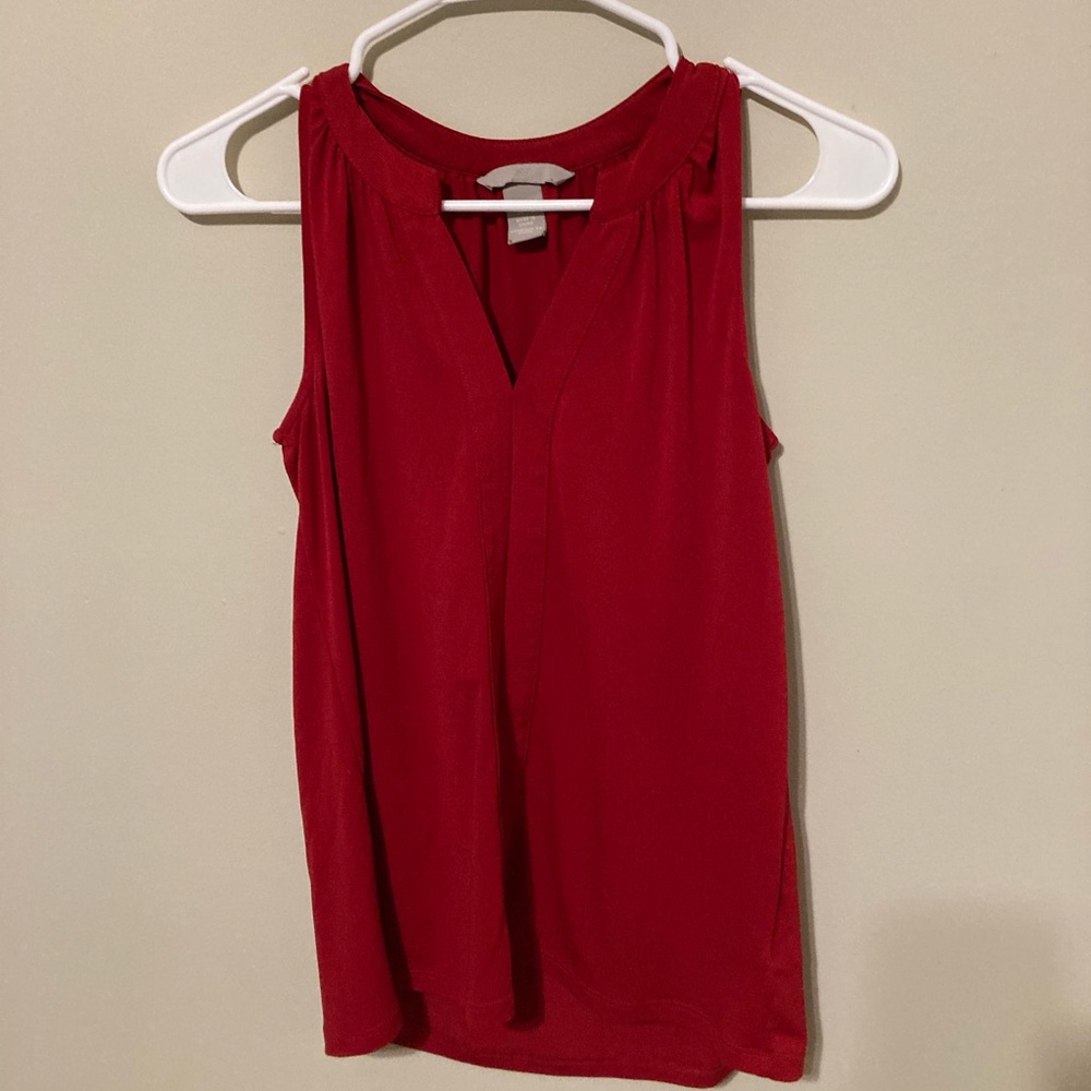 H&M red office shirt
